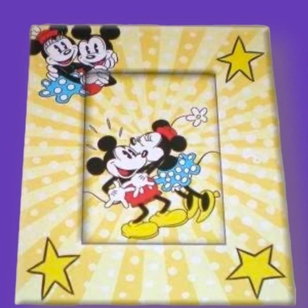 Disney Mickey Mouse Photo Album & Frame Set. Holds 120 Photos. Frame 6” x 7.48”.